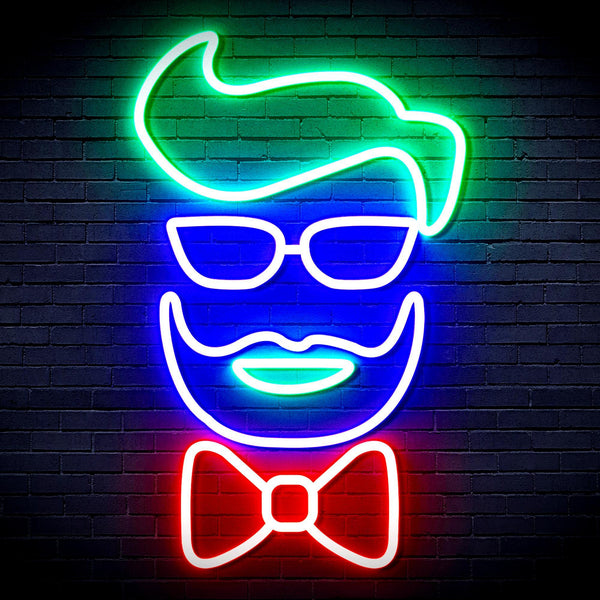 ADVPRO Barber Face Ultra-Bright LED Neon Sign fnu0359 - Multi-Color 3