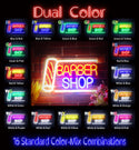 ADVPRO Barber Shop with Barber Pole Ultra-Bright LED Neon Sign fnu0360 - Dual-Color