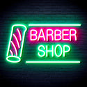 ADVPRO Barber Shop with Barber Pole Ultra-Bright LED Neon Sign fnu0360 - Green & Pink