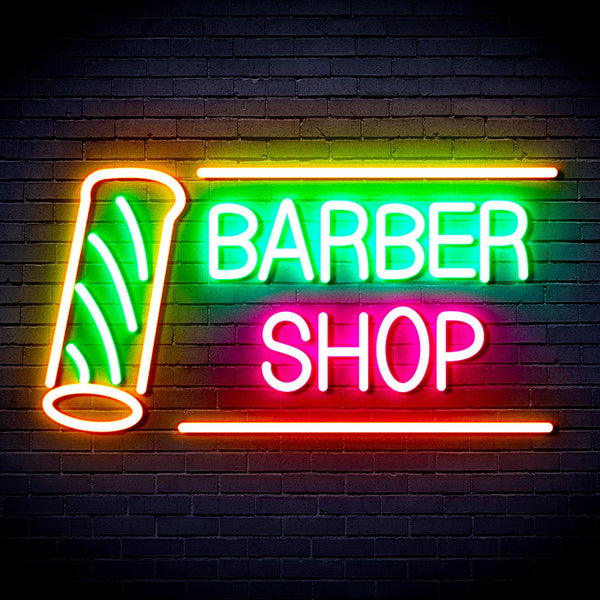 ADVPRO Barber Shop with Barber Pole Ultra-Bright LED Neon Sign fnu0360 - Multi-Color 3