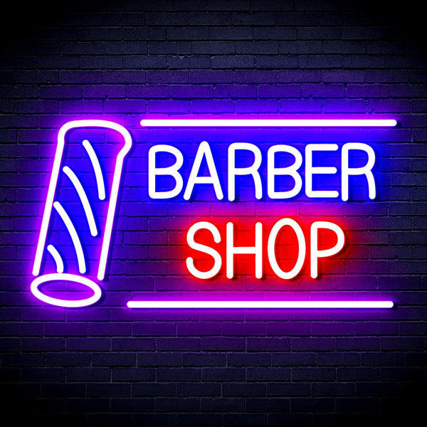 ADVPRO Barber Shop with Barber Pole Ultra-Bright LED Neon Sign fnu0360 - Multi-Color 5