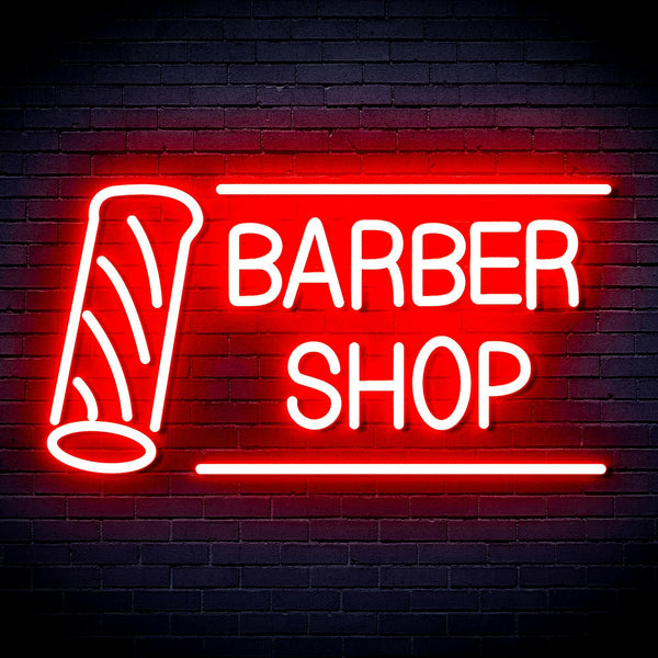 ADVPRO Barber Shop with Barber Pole Ultra-Bright LED Neon Sign fnu0360 - Red