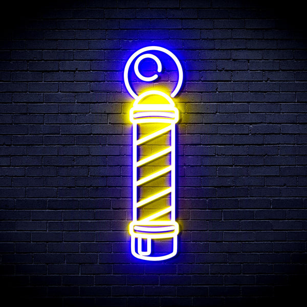 ADVPRO Barber Pole Ultra-Bright LED Neon Sign fnu0362 - Blue & Yellow