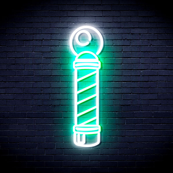ADVPRO Barber Pole Ultra-Bright LED Neon Sign fnu0362 - White & Green