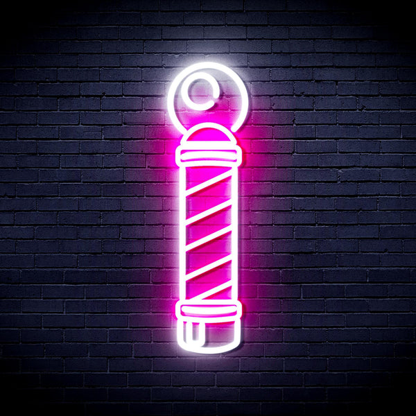 ADVPRO Barber Pole Ultra-Bright LED Neon Sign fnu0362 - White & Pink