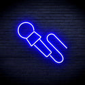 ADVPRO Microphone Ultra-Bright LED Neon Sign fnu0386 - Blue