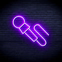ADVPRO Microphone Ultra-Bright LED Neon Sign fnu0386 - Purple