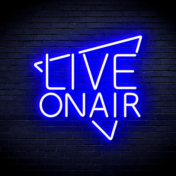 ADVPRO Live On Air Ultra-Bright LED Neon Sign fnu0390 - Blue