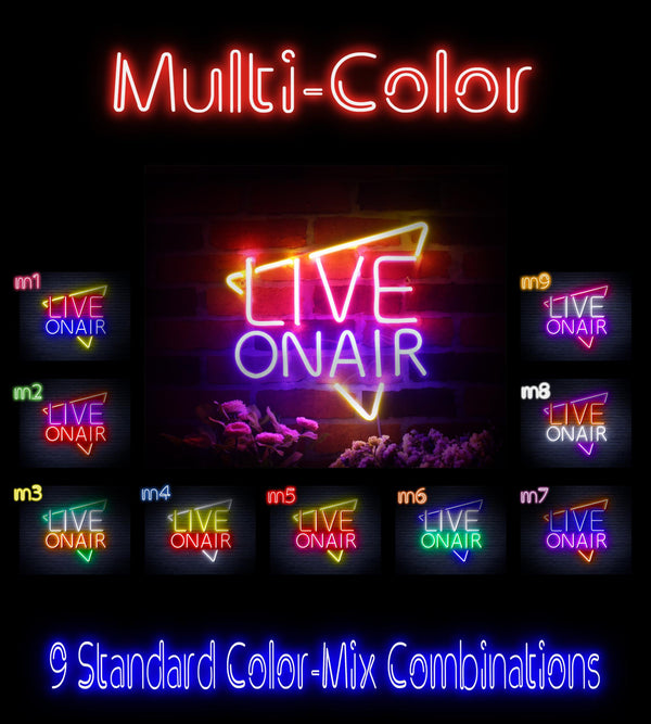 ADVPRO Live On Air Ultra-Bright LED Neon Sign fnu0390 - Multi-Color