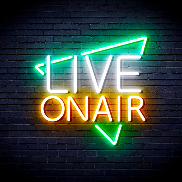 ADVPRO Live On Air Ultra-Bright LED Neon Sign fnu0390 - Multi-Color 3