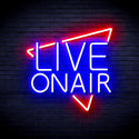 ADVPRO Live On Air Ultra-Bright LED Neon Sign fnu0390 - Red & Blue