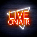 ADVPRO Live On Air Ultra-Bright LED Neon Sign fnu0390 - White & Orange