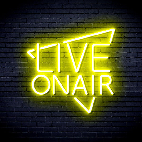 ADVPRO Live On Air Ultra-Bright LED Neon Sign fnu0390 - Yellow