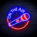 ADVPRO On the Air with Microphone Ultra-Bright LED Neon Sign fnu0393 - Blue & Red