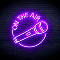 ADVPRO On the Air with Microphone Ultra-Bright LED Neon Sign fnu0393 - Purple