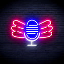 ADVPRO Microphone with Wings Ultra-Bright LED Neon Sign fnu0395 - Multi-Color 1