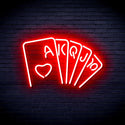 ADVPRO Poker Ultra-Bright LED Neon Sign fnu0402 - Red