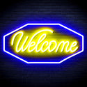 ADVPRO Welcome Ultra-Bright LED Neon Sign fnu0403 - Blue & Yellow
