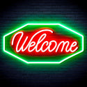 ADVPRO Welcome Ultra-Bright LED Neon Sign fnu0403 - Green & Red