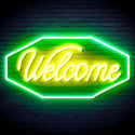 ADVPRO Welcome Ultra-Bright LED Neon Sign fnu0403 - Green & Yellow