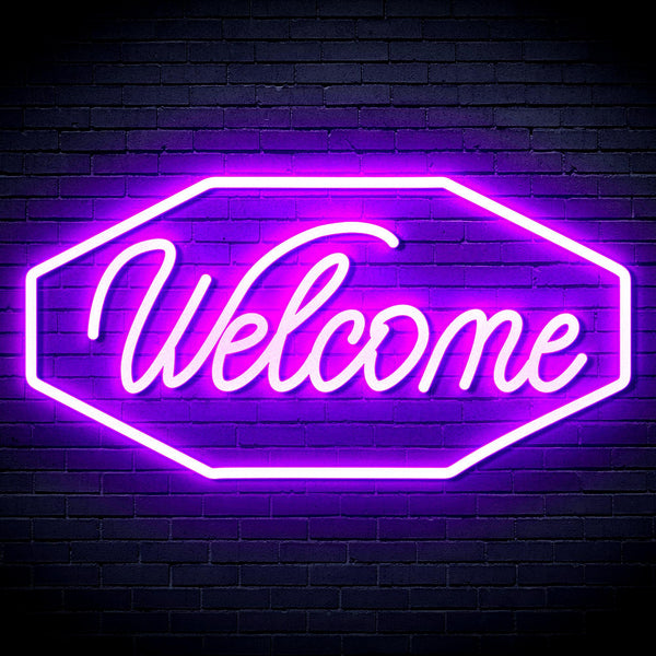 ADVPRO Welcome Ultra-Bright LED Neon Sign fnu0403 - Purple