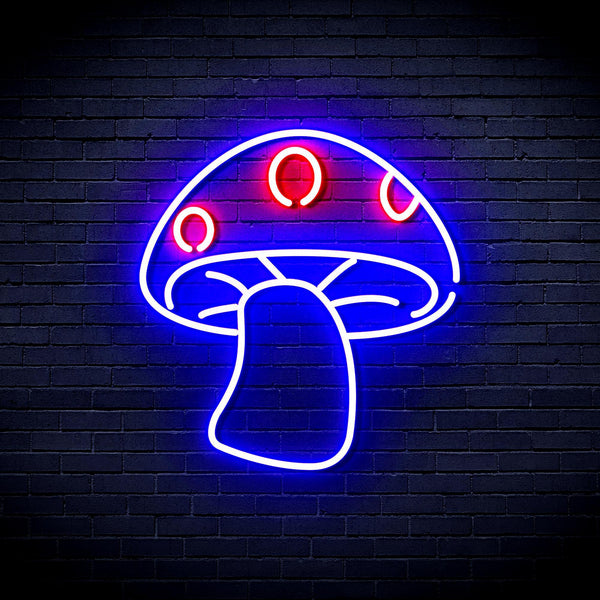 ADVPRO Mushroom Ultra-Bright LED Neon Sign fnu0404 - Blue & Red