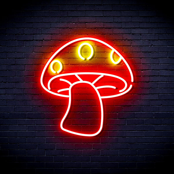 ADVPRO Mushroom Ultra-Bright LED Neon Sign fnu0404 - Red & Yellow