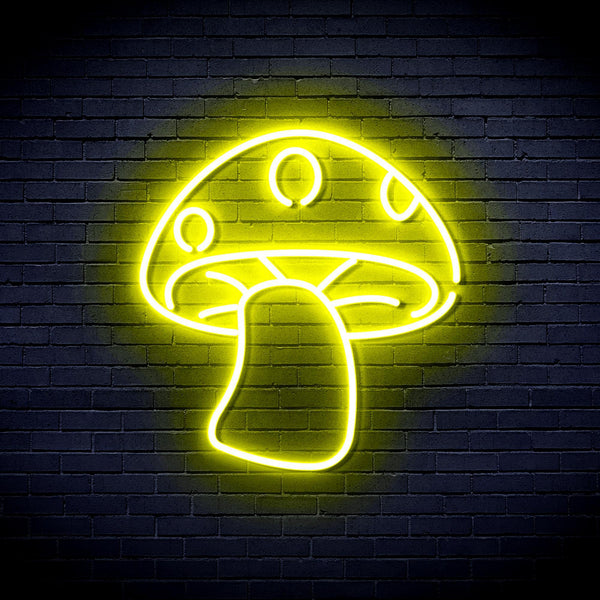 ADVPRO Mushroom Ultra-Bright LED Neon Sign fnu0404 - Yellow