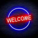 ADVPRO Welcome Ultra-Bright LED Neon Sign fnu0406 - Blue & Red