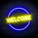 ADVPRO Welcome Ultra-Bright LED Neon Sign fnu0406 - Blue & Yellow