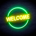 ADVPRO Welcome Ultra-Bright LED Neon Sign fnu0406 - Green & Yellow