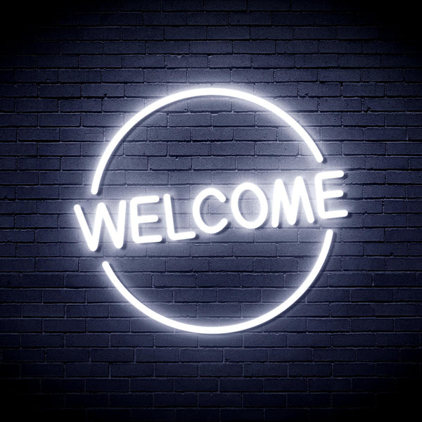 ADVPRO Welcome Ultra-Bright LED Neon Sign fnu0406 - White