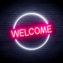 ADVPRO Welcome Ultra-Bright LED Neon Sign fnu0406 - White & Pink