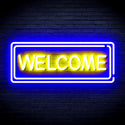 ADVPRO Welcome Ultra-Bright LED Neon Sign fnu0407 - Blue & Yellow