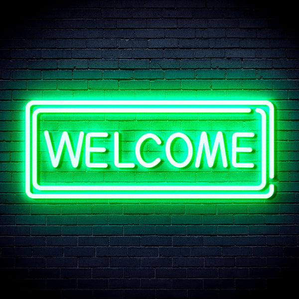 ADVPRO Welcome Ultra-Bright LED Neon Sign fnu0407 - Golden Yellow