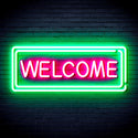 ADVPRO Welcome Ultra-Bright LED Neon Sign fnu0407 - Green & Pink