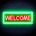 ADVPRO Welcome Ultra-Bright LED Neon Sign fnu0407 - Green & Red