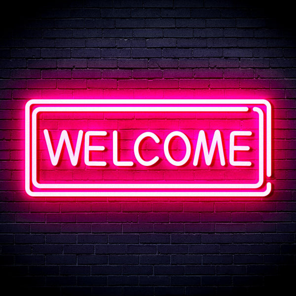 ADVPRO Welcome Ultra-Bright LED Neon Sign fnu0407 - Pink