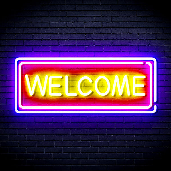 ADVPRO Welcome Ultra-Bright LED Neon Sign fnu0407 - Multi-Color 1