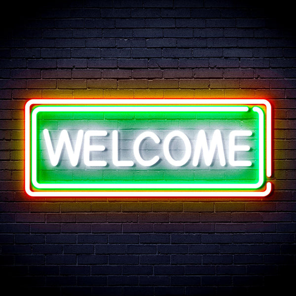 ADVPRO Welcome Ultra-Bright LED Neon Sign fnu0407 - Multi-Color 2