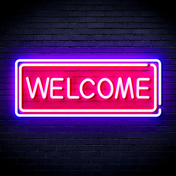 ADVPRO Welcome Ultra-Bright LED Neon Sign fnu0407 - Multi-Color 5