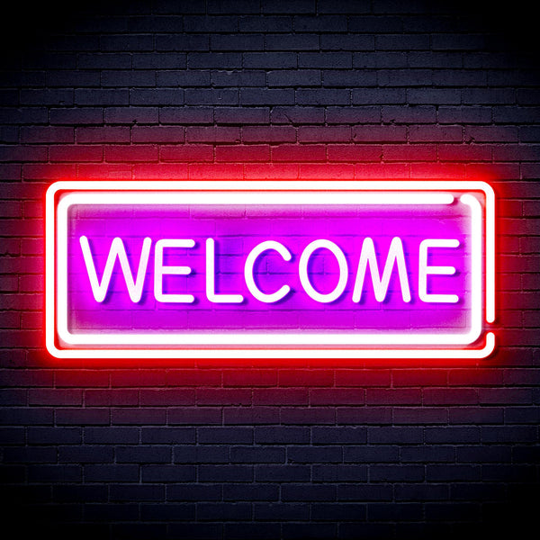 ADVPRO Welcome Ultra-Bright LED Neon Sign fnu0407 - Multi-Color 6