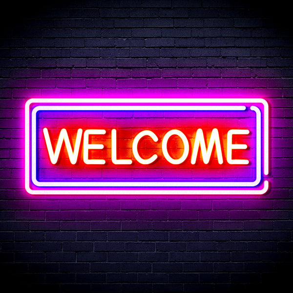 ADVPRO Welcome Ultra-Bright LED Neon Sign fnu0407 - Multi-Color 7