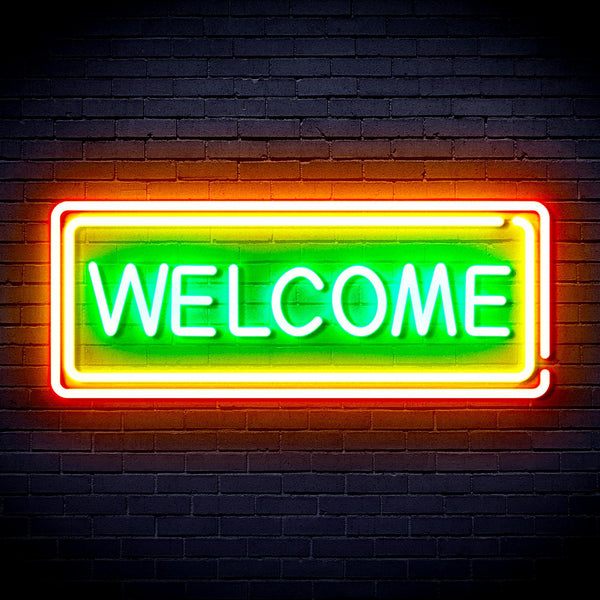 ADVPRO Welcome Ultra-Bright LED Neon Sign fnu0407 - Multi-Color 9