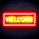 ADVPRO Welcome Ultra-Bright LED Neon Sign fnu0407 - Red & Yellow