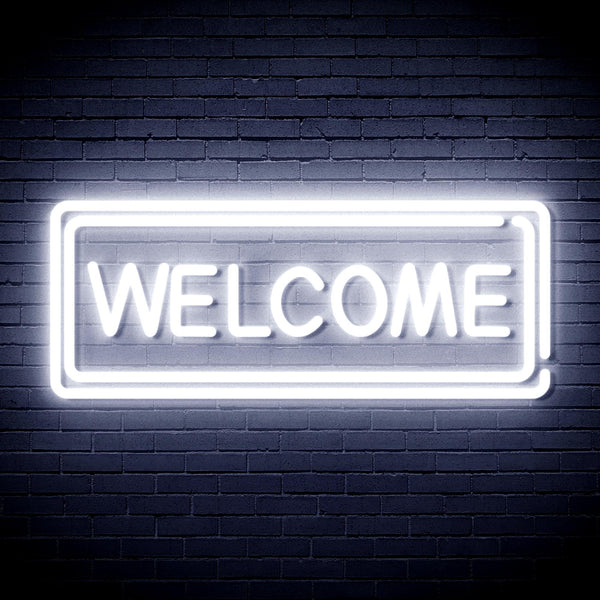 ADVPRO Welcome Ultra-Bright LED Neon Sign fnu0407 - White