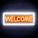 ADVPRO Welcome Ultra-Bright LED Neon Sign fnu0407 - White & Orange