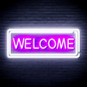 ADVPRO Welcome Ultra-Bright LED Neon Sign fnu0407 - White & Purple