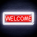 ADVPRO Welcome Ultra-Bright LED Neon Sign fnu0407 - White & Red
