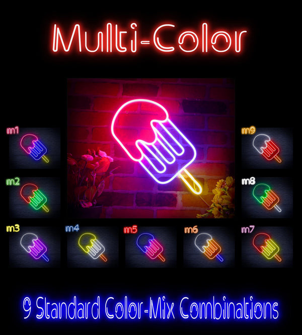 ADVPRO Ice-cream Popsicle Ultra-Bright LED Neon Sign fnu0408 - Multi-Color